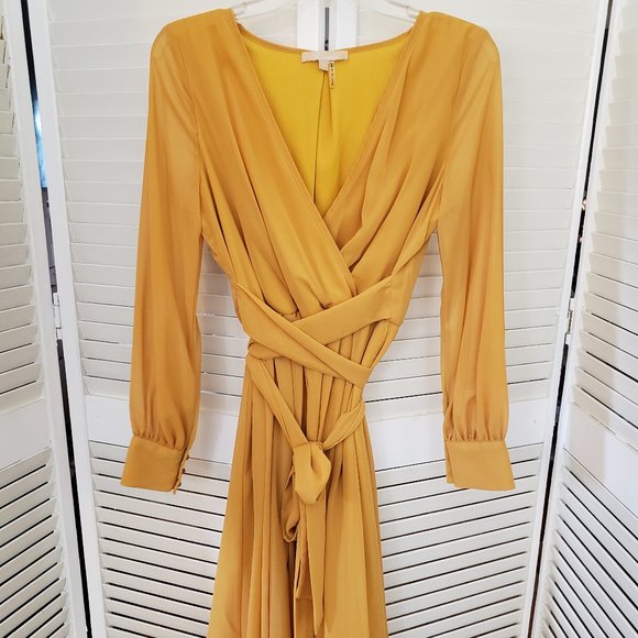 Ricarica Yellow/Gold Maternity Dress-Size Medium - Picture 1 of 6